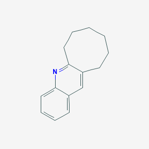 molecular formula C15H17N B3060722 6,7,8,9,10,11-Hexahydrocycloocta[b]quinoline CAS No. 7092-95-7