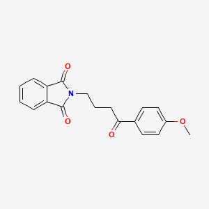 molecular formula C19H17NO4 B3060728 2-[4-(4-Methoxyphenyl)-4-oxobutyl]-1H-isoindole-1,3(2H)-dione CAS No. 7347-70-8