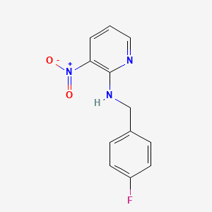 molecular formula C12H10FN3O2 B3060729 N-(4-fluorobenzyl)-3-nitro-2-pyridinamine CAS No. 73733-74-1