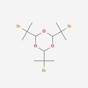 molecular formula C12H21Br3O3 B3060734 2,4,6-Tris(2-bromopropan-2-yl)-1,3,5-trioxane CAS No. 7472-00-6