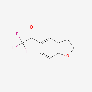 molecular formula C10H7F3O2 B3060745 1-(2,3-二氢苯并呋喃-5-基)-2,2,2-三氟乙酮 CAS No. 75822-10-5