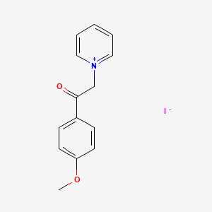 molecular formula C14H14INO2 B3060747 1-[2-(4-Methoxyphenyl)-2-oxoethyl]pyridinium iodide CAS No. 7596-36-3