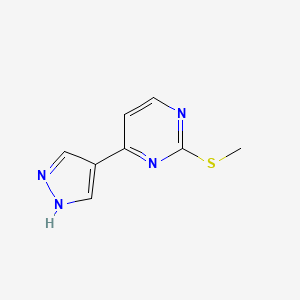 2-(methylthio)-4-(1H-pyrazol-4-yl)pyrimidine