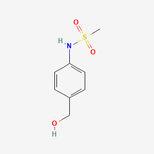 molecular formula C8H11NO3S B3060756 N-[4-(羟甲基)苯基]甲磺酰胺 CAS No. 774238-85-6