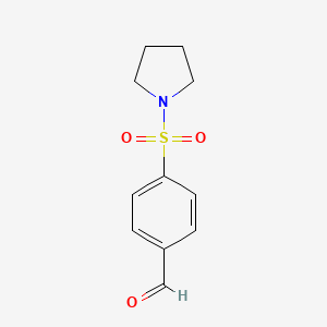 molecular formula C11H13NO3S B3060757 4-(Pyrrolidine-1-sulfonyl)benzaldehyde CAS No. 77547-11-6