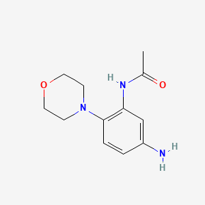 molecular formula C12H17N3O2 B3060760 N-[5-amino-2-(morpholin-4-yl)phenyl]acetamide CAS No. 78335-27-0