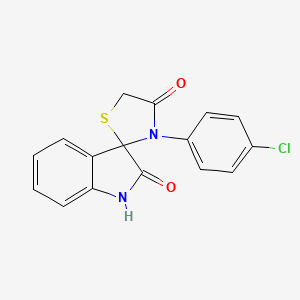 3-(4-Chlorophenyl)spiro[1,3-thiazolidine-2,3'-indoline]-4,7-dione