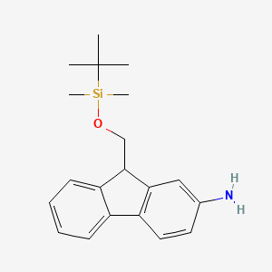 molecular formula C20H27NOSi B3060769 9-(叔丁基二甲基甲硅烷基)氧甲基-2-氨基芴 CAS No. 802909-18-8