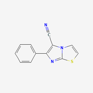 molecular formula C12H7N3S B3060779 6-Phenylimidazo[2,1-b][1,3]thiazole-5-carbonitrile CAS No. 83253-35-4