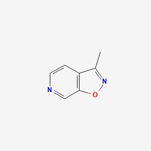molecular formula C7H6N2O B3060780 3-Methyl-[1,2]oxazolo[5,4-c]pyridine CAS No. 83431-06-5