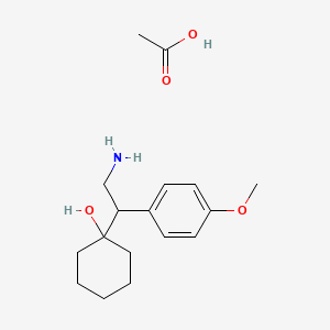 molecular formula C17H27NO4 B3060782 1-(2-Amino-1-(4-methoxyphenyl)ethyl)cyclohexanol hoac salt CAS No. 839705-03-2