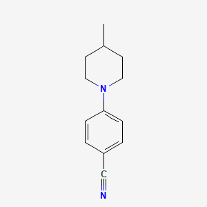 molecular formula C13H16N2 B3060789 4-(4-Methyl-piperidin-1-yl)-benzonitrile CAS No. 85872-87-3