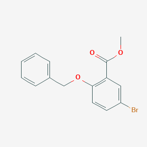 molecular formula C15H13BrO3 B3060790 2-(苄氧基)-5-溴苯甲酸甲酯 CAS No. 860000-78-8