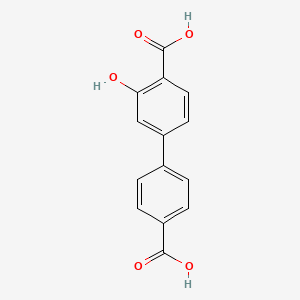 molecular formula C14H10O5 B3060791 4-(4-羧基苯基)-2-羟基苯甲酸 CAS No. 861600-11-5
