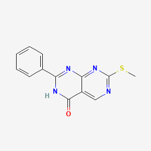 7-(methylsulfanyl)-2-phenylpyrimido[4,5-d]pyrimidin-4(3H)-one