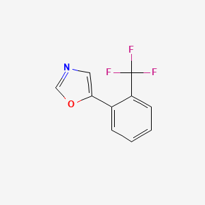 molecular formula C10H6F3NO B3060795 5-[2-(Trifluoromethyl)phenyl]-1,3-oxazole CAS No. 866149-85-1