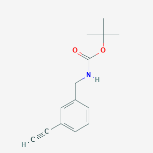 molecular formula C14H17NO2 B3060796 tert-Butyl 3-ethynylbenzylcarbamate CAS No. 871023-92-6