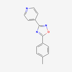 molecular formula C14H11N3O B3060803 4-[5-(4-Methylphenyl)-1,2,4-oxadiazol-3-yl]pyridine CAS No. 88059-53-4