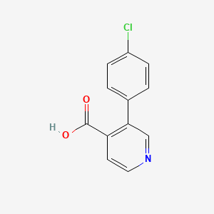 molecular formula C12H8ClNO2 B3060807 3-(4-Chlorophenyl)isonicotinic acid CAS No. 883107-39-9