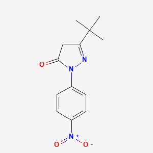 3-(Tert-butyl)-1-(4-nitrophenyl)-2-pyrazolin-5-one