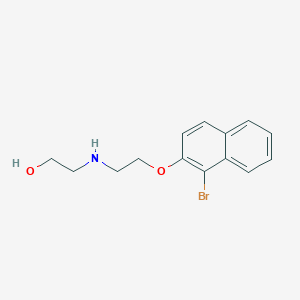 molecular formula C14H16BrNO2 B3060809 2-({2-[(1-溴-2-萘基)氧基]乙基}氨基)乙醇 CAS No. 884497-66-9