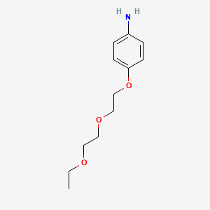 molecular formula C12H19NO3 B3060844 4-(2-(2-Ethoxyethoxy)ethoxy)aniline CAS No. 90688-48-5