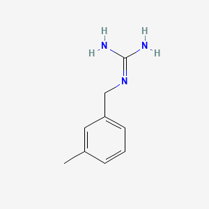 molecular formula C9H13N3 B3060847 GUANIDINE, (m-METHYLBENZYL)- CAS No. 91267-29-7