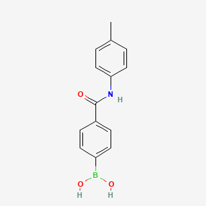 molecular formula C14H14BNO3 B3060848 [4-[[(4-Methylphenyl)amino]-carbonyl]phenyl]boronic acid CAS No. 913198-24-0