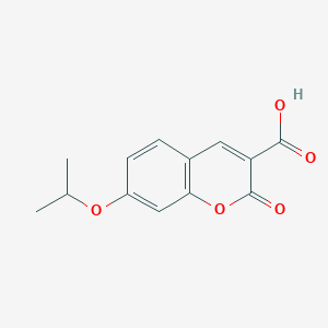 molecular formula C13H12O5 B3060850 7-Isopropoxy-2-oxo-2H-chromene-3-carboxylic acid CAS No. 914203-21-7