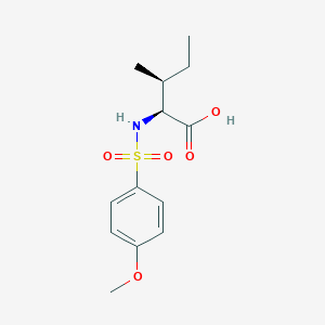 molecular formula C13H19NO5S B3060857 L-Isoleucine, N-[(4-methoxyphenyl)sulfonyl]- CAS No. 918330-61-7