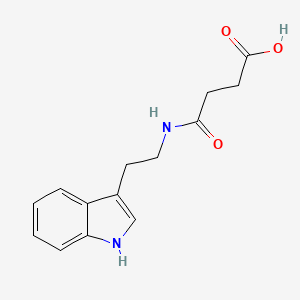 molecular formula C14H16N2O3 B3060864 3-{[2-(1H-indol-3-yl)ethyl]carbamoyl}propanoic acid CAS No. 92256-33-2