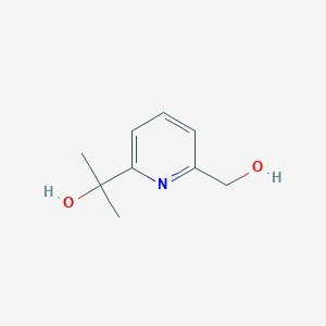 molecular formula C9H13NO2 B3060866 2-(6-(Hydroxymethyl)pyridin-2-yl)propan-2-ol CAS No. 933791-33-4