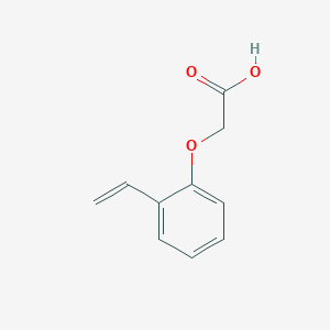 molecular formula C10H10O3 B3060876 Acetic acid, (2-ethenylphenoxy)- CAS No. 95123-55-0