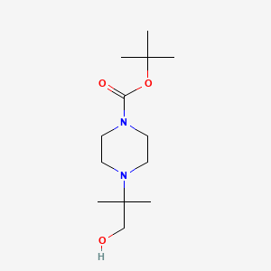 molecular formula C13H26N2O3 B3060877 Tert-butyl 4-(1-hydroxy-2-methylpropan-2-yl)piperazine-1-carboxylate CAS No. 955979-01-8