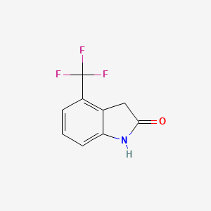 molecular formula C9H6F3NO B3060878 4-(三氟甲基)吲哚-2-酮 CAS No. 959238-47-2