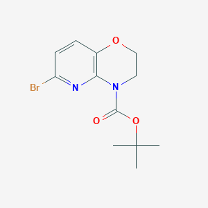 molecular formula C12H15BrN2O3 B3060879 叔丁基 6-溴-2H-吡啶并[3,2-B][1,4]恶嗪-4(3H)-羧酸酯 CAS No. 959992-64-4