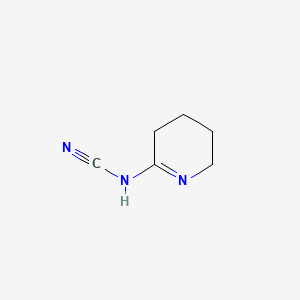 molecular formula C6H9N3 B3060884 氰胺，(3,4,5,6-四氢-2-吡啶基)- CAS No. 97482-06-9