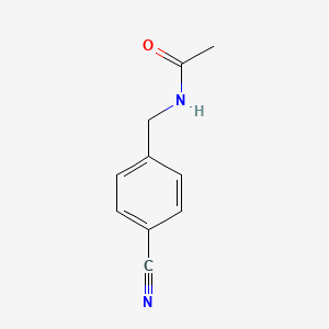 molecular formula C10H10N2O B3060885 N-[(4-cyanophenyl)methyl]acetamide CAS No. 98088-12-1