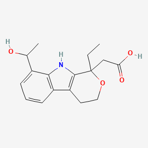 molecular formula C17H21NO4 B3060893 8-(1-Hydroxyethyl)etodolac CAS No. 101901-08-0