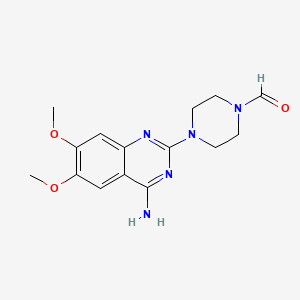 molecular formula C15H19N5O3 B3060897 Destetrahydrofuranyl terazosin CAS No. 102714-74-9