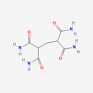 molecular formula C7H12N4O4 B3060900 1,1,3,3-Propanetetracarboxamide CAS No. 10550-79-5