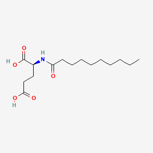 molecular formula C15H27NO5 B3060908 己酰谷氨酸 CAS No. 111276-71-2