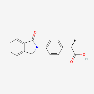 molecular formula C18H17NO3 B3060912 （S）-吲哚布芬 CAS No. 118289-97-7