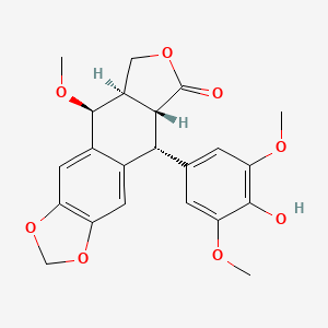 molecular formula C22H22O8 B3060913 Etoposide impurity J [EP] CAS No. 118356-05-1