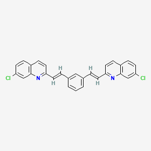 molecular formula C28H18Cl2N2 B3060915 1,3-Bis[2-(7-chloro-2-quinolyl)vinyl]benzene CAS No. 120578-04-3