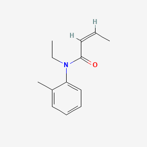 molecular formula C13H17NO B3060916 2-Butenamide, N-ethyl-N-(2-methylphenyl)-, (Z)- CAS No. 124236-30-2