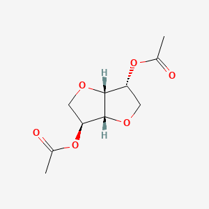 [(3S,3aR,6R,6aR)-6-acetyloxy-2,3,3a,5,6,6a-hexahydrofuro[3,2-b]furan-3-yl] acetate