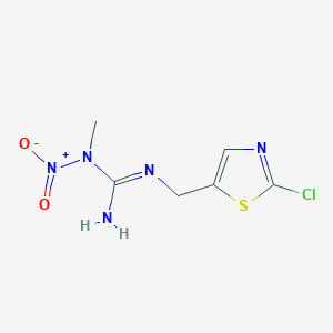 molecular formula C6H8ClN5O2S B3060924 N''-[(2-Chloro-1,3-thiazol-5-yl)methyl]-N-methyl-N-nitroguanidine CAS No. 131748-59-9