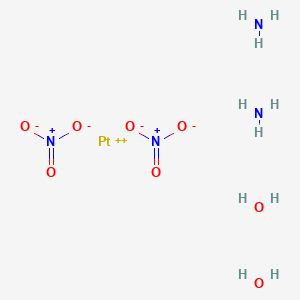 molecular formula H10N4O8Pt B3060929 Diaquodiammineplatinum dinitrate CAS No. 13601-02-0