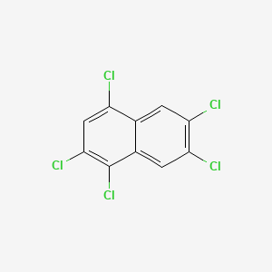 molecular formula C10H3Cl5 B3060944 Naphthalene, 1,2,4,6,7-pentachloro- CAS No. 150224-17-2